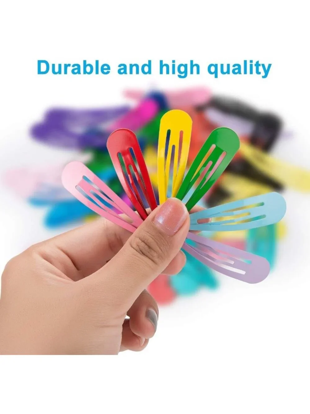 60 Pcs Non-Slip Hair Barrettes Clips - 2 Inch Metal Hairpins for Girls & Women